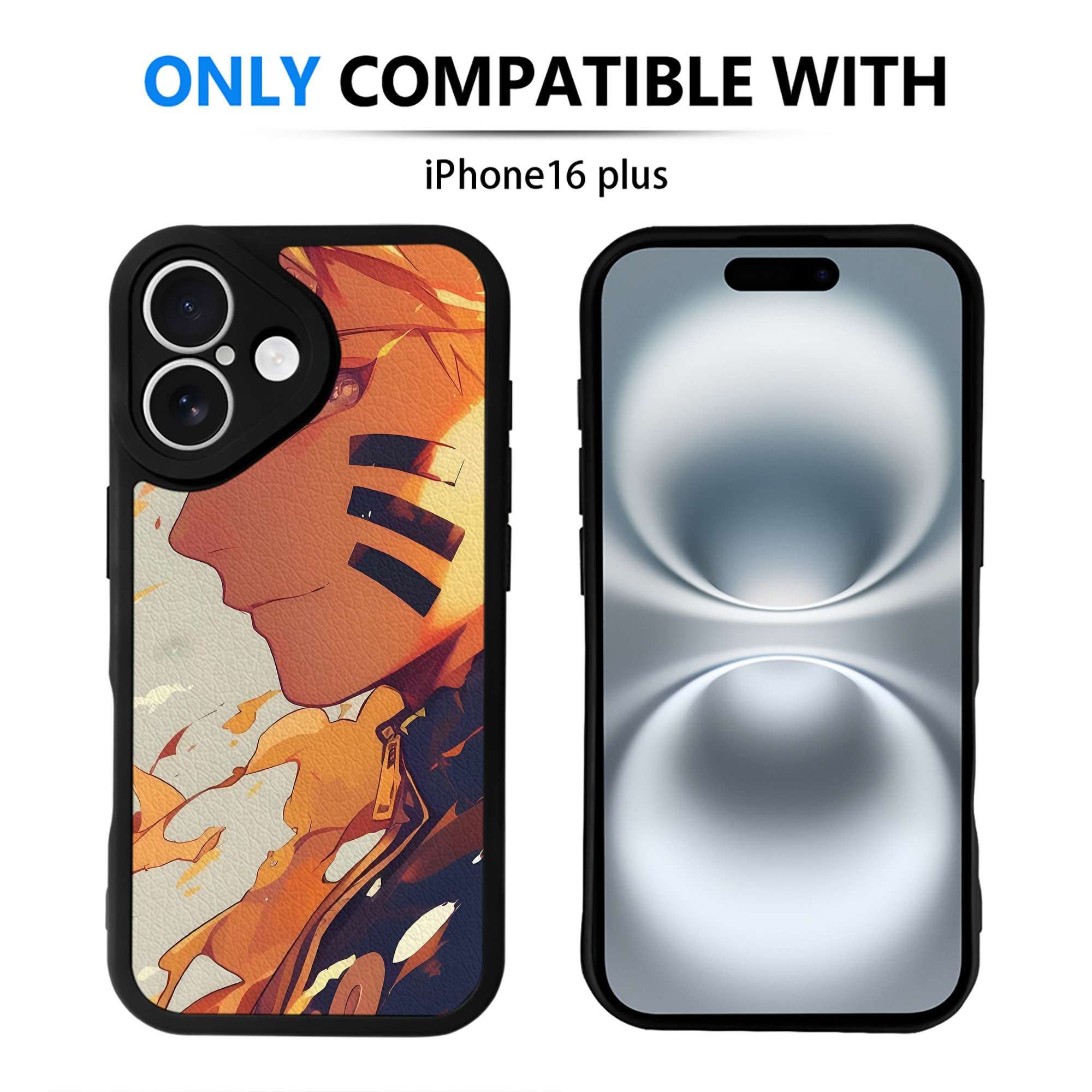 （画像用） NARUTO -ナルト- NARUTO -ナルト- 疾風伝 【iPhone 16シリーズ対応】シリコンスマホケース（レザー調） 材質：シリコン